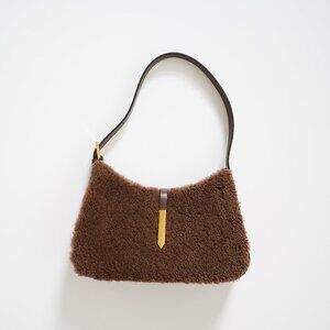 Shearling DeMellier Small Tokyo Shoulder Bag